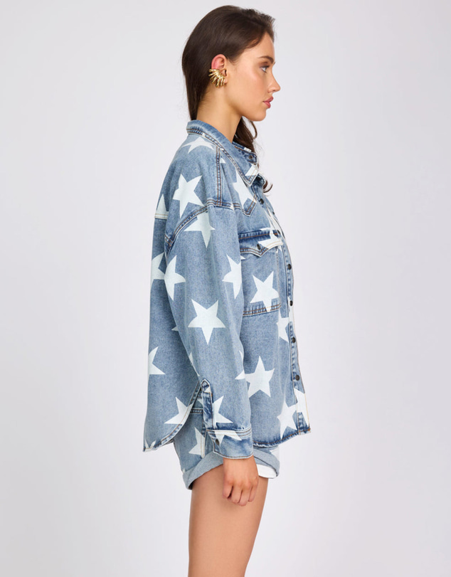 ONE TEASPOON - Daria Denim Shacket - Starwash