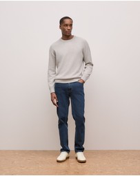 Trenery - Cashmere Crew Pullover in Grey Melange