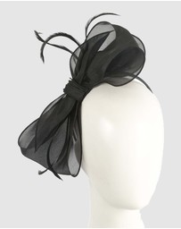 Max Alexander - Black Organza Bow Fascinator