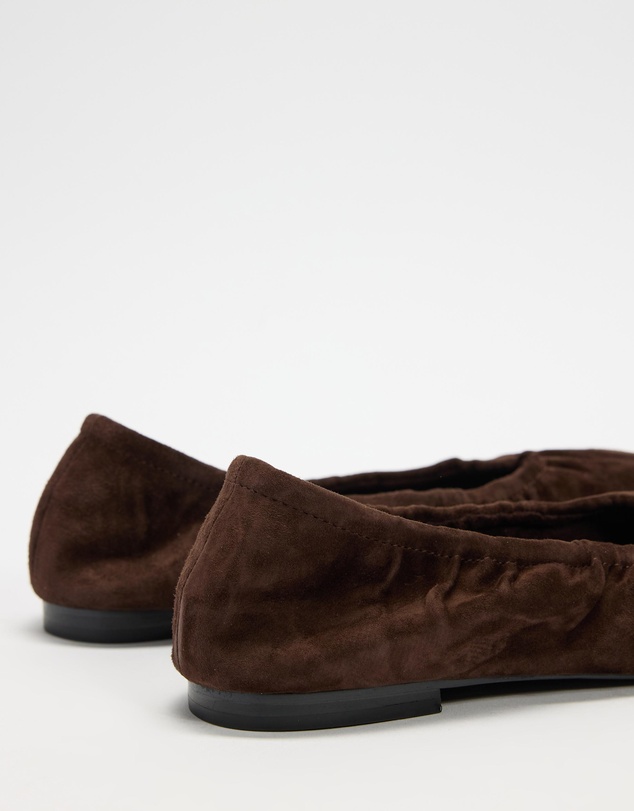 Atmos&Here - Amber Round Toe Suede Ballet Flats