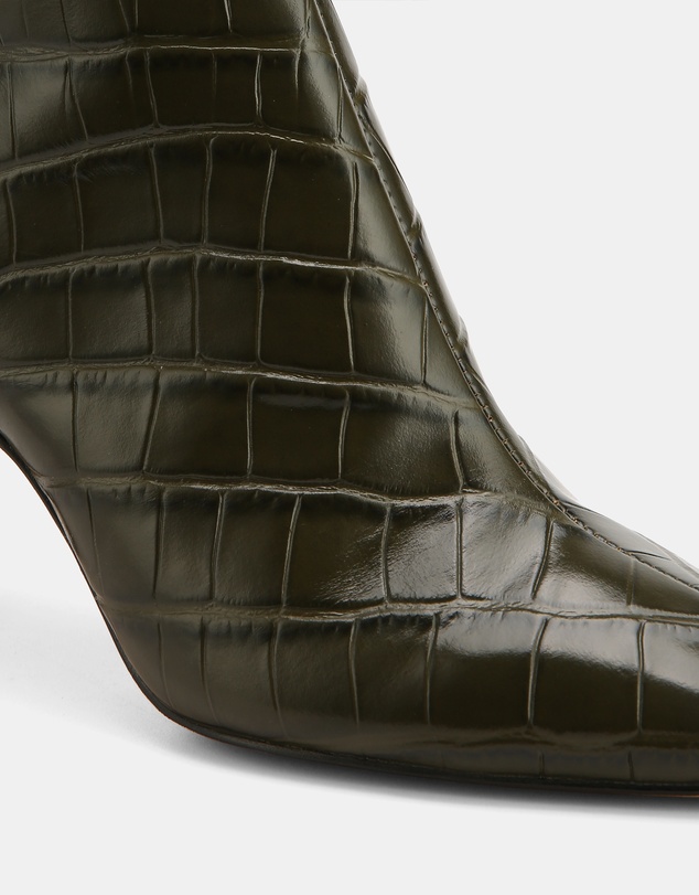 Wittner - Loz Croc Embossed Leather Ankle Boots