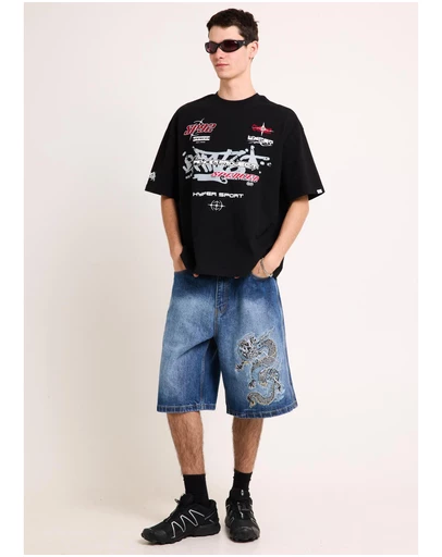 Insight - Mortal Jort Y2K Fadedd Shorts