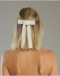 Morgan & Taylor - Vanessa Hair Bow in White