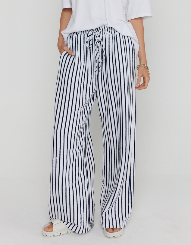 ALEXANDRA - Jojo Pants Navy Stripe