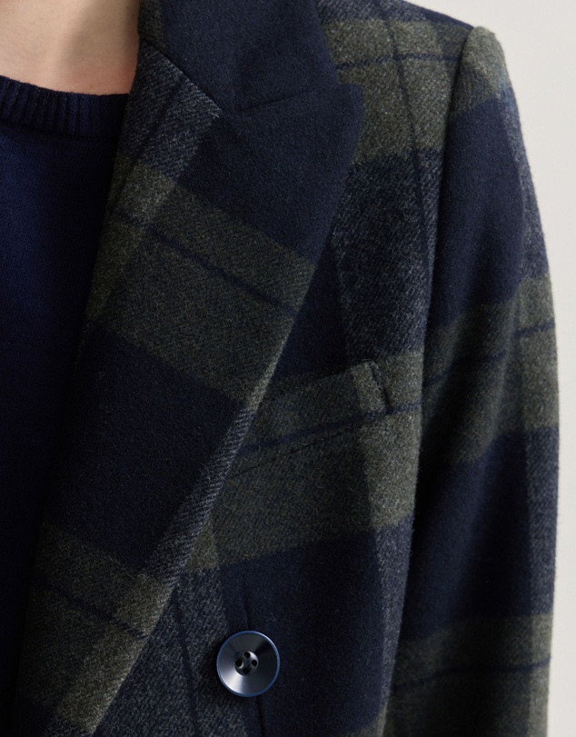 Oxford - Lily Checked Wool Coat