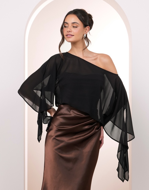 Pilgrim - Quincey Drape Sleeve Top