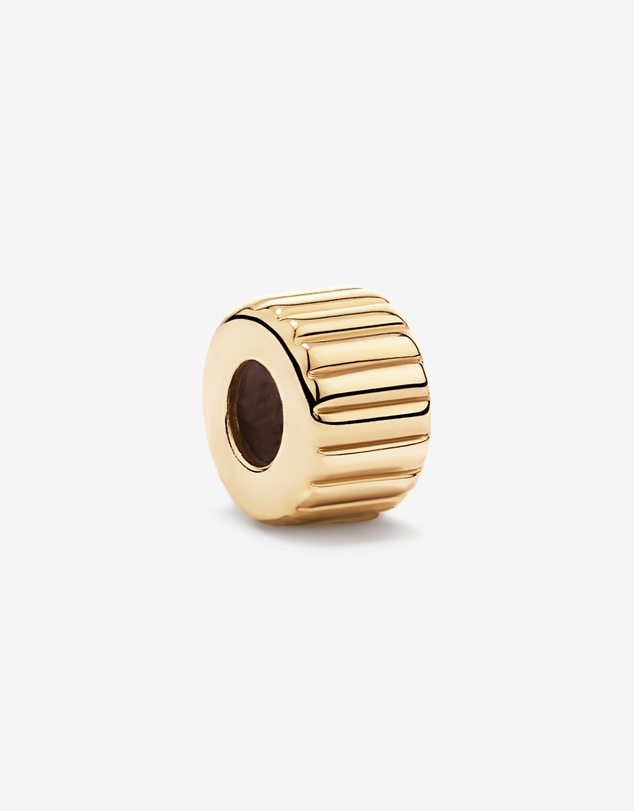 Michael Hill - Ribbed Pendant Spacer in 18kt Gold Vermeil