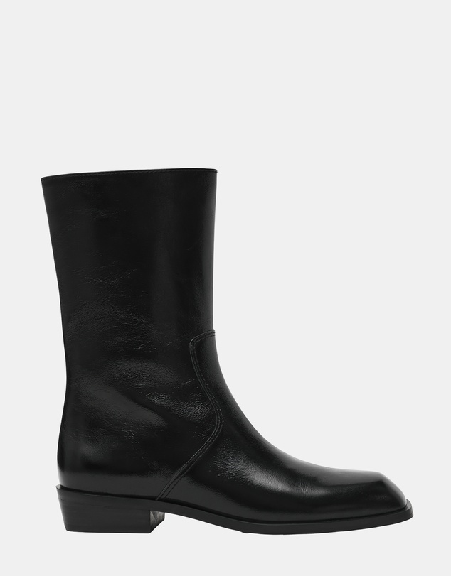 Steve Madden - Bretton Black Leather Boots