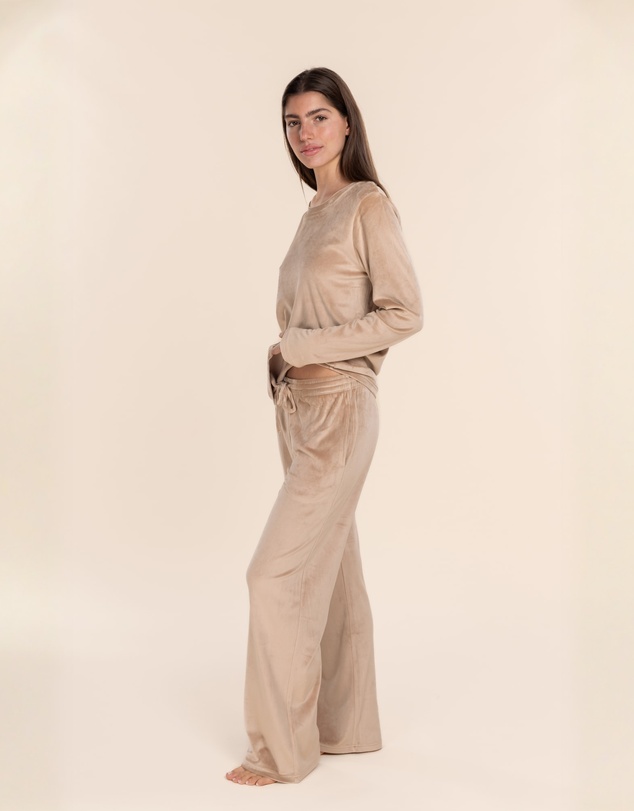 Gingerlilly - Thea Velour Long Lounge Set