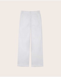 IDA+S - Eleanor White Wide Leg Jeans