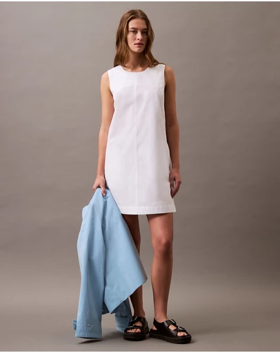 Calvin Klein Jeans - Cotton Poplin Sleeveless Mini Dress