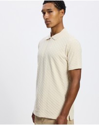 Paul Smith - Jacquard Cotton Zip Polo Shirt