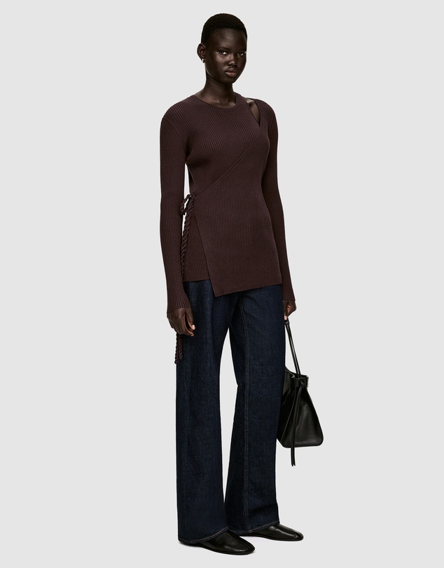 ARKET - Ribbed Wrap Top