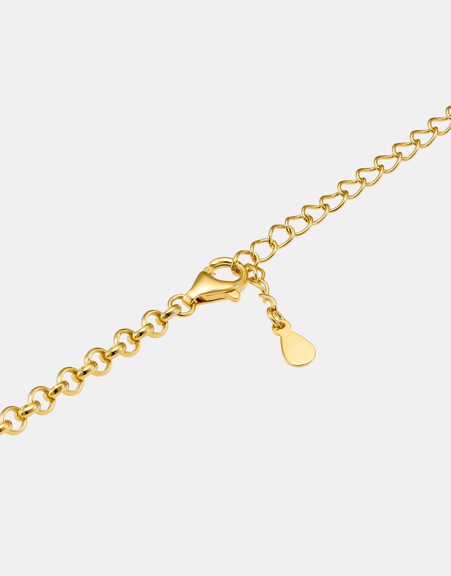 Zoe Olivia - 14K Gold Vermeil 'O' Thick Charm Necklace
