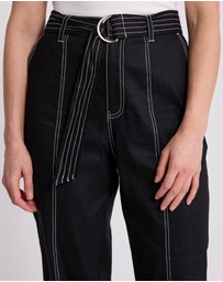 David Lawrence - Danna Linen Blend Pants