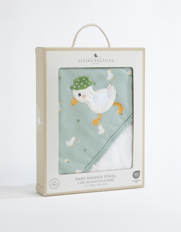Living Textiles - Organic Hooded Towel - Goosey Goosey
