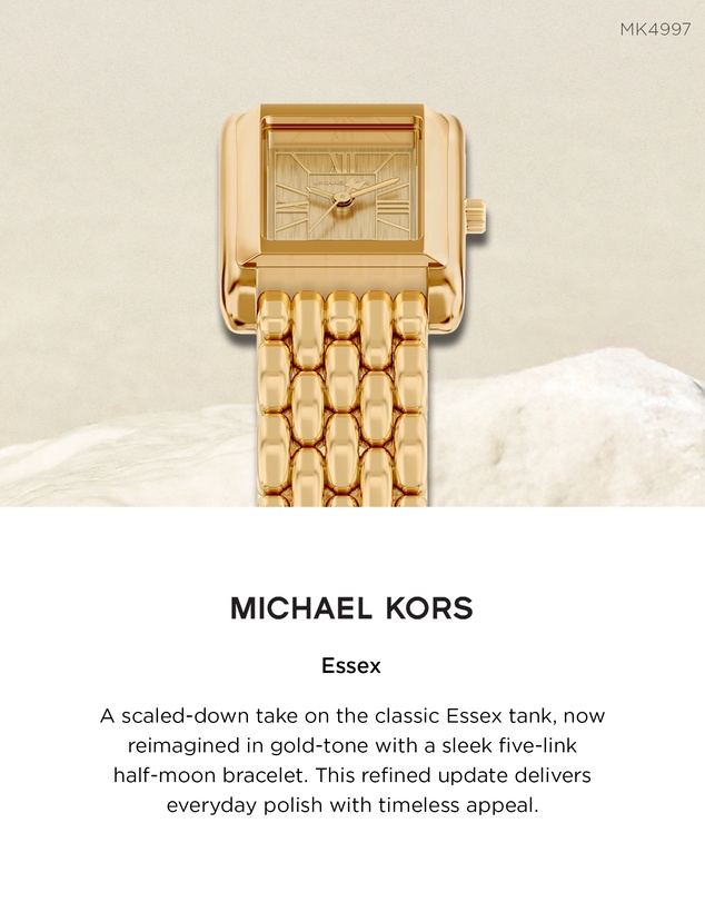 Michael Kors - Essex Gold Tone Analogue Watch