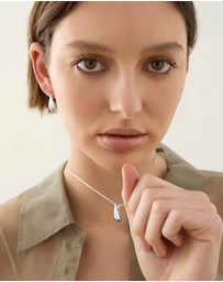 Najo - Eau Silver Earrings