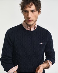 Gant - Cotton Cable Crew Neck Knit