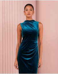 Azzurielle - Moriah High Neck Maxi Gown