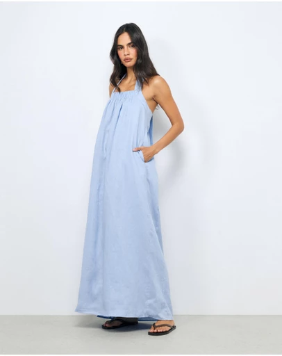 AERE - Dovie Linen Maxi Dress