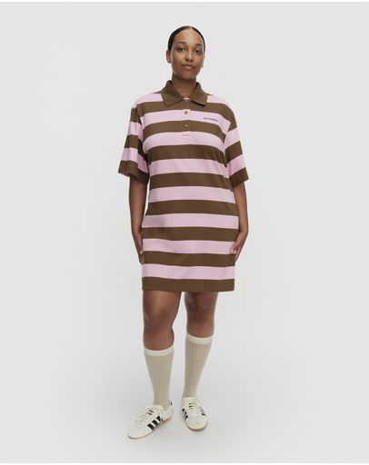 pink, brown
