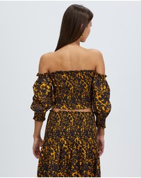 Third Form - Blur Out Off Shoulder Top
