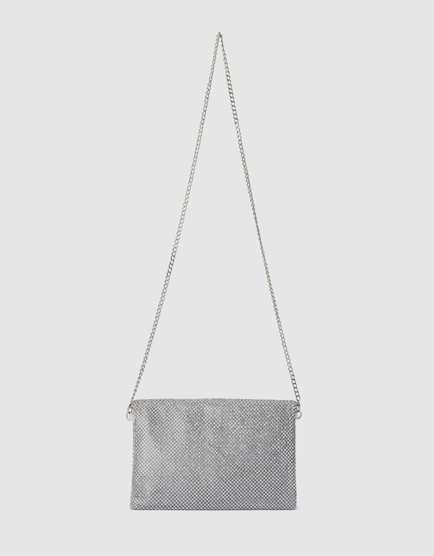 Olga Berg - Nicole Crystal Mesh Shoulder Bag