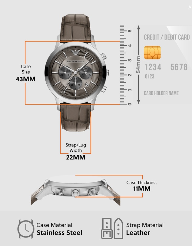 Emporio Armani - Gray Chronograph Watch