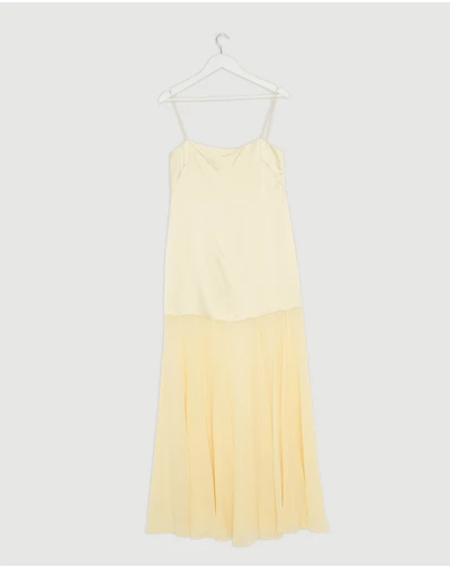 Revibe - Repaired Shona Joy Moraya Dropped Waist Maxi Dress - AU 8
