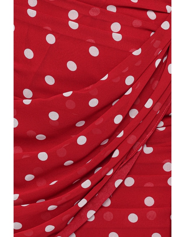 Petal & Pup - Kristen Strapless Mini Dress - Red Polka Dot