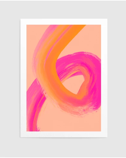 Olive et Oriel - Color Strokes No 13 by Treechild Art Print