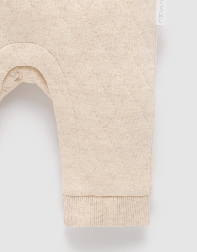 Purebaby - Quilted Track Growsuit-Kids-Babies
