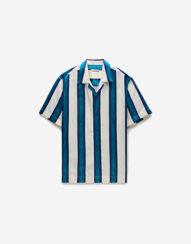 Calibre - Ombre Stripe Short Sleeved Shirt Pacific