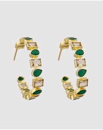 Meshca - Roundhouse Hoop Earrings
