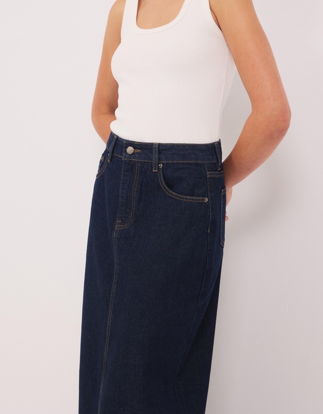 Calli - Cassandra Denim Maxi Skirt