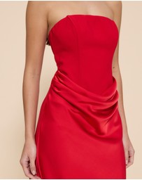 CHANCERY - Ayla Corset Drape Maxi Dress