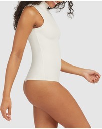 Spanx - Suit Yourself-Ribbed Mock Neck Bodysuit