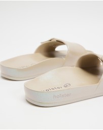 Holster - Solace EVA Slides - Sand Metallic - Women's