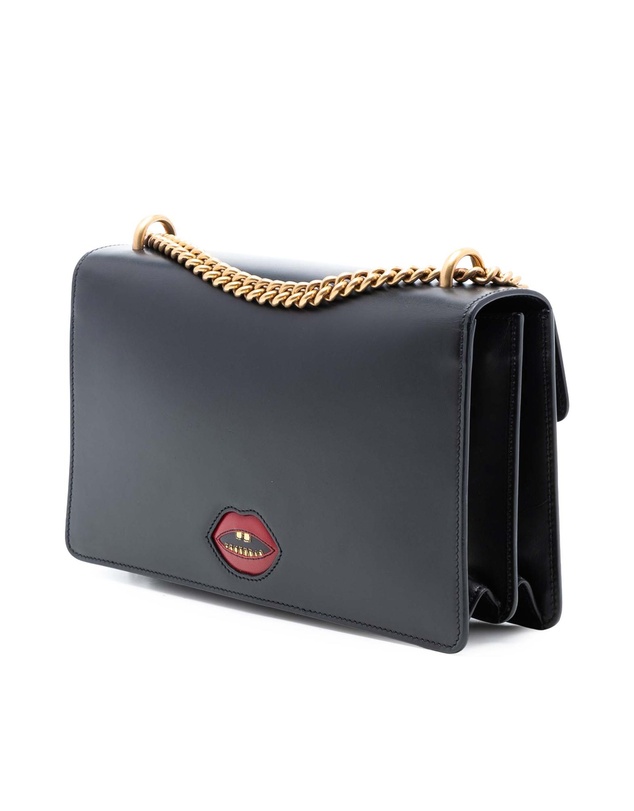 Pre-Loved by Azura Reborn - Pre-Loved Medium GG Marmont Leather Malaga Kid Heart Patch Chain Flap