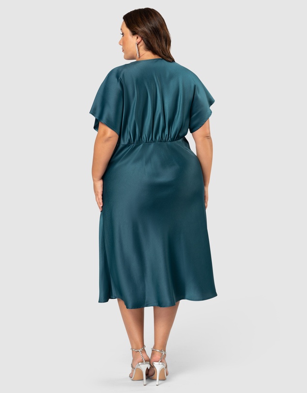 Pink Dusk by Curve Project - Wanting More Midi Dress
