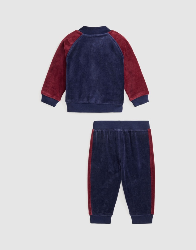 Polo Ralph Lauren - Velour Baseball Jacket & Jogger Pants Set - Babies