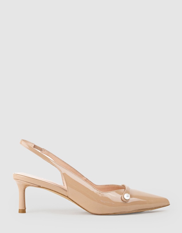 Edward Meller - DIVINE55 Slingback Pump with Pearl