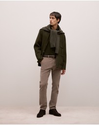 Trenery - Double Faced Wool Chore Jacket in Deep Forest
