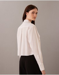 Calvin Klein - Soft Cotton Cropped Shirt