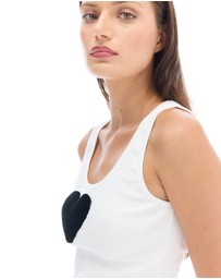 THE TALES - We Love 3D Velvet Heart Singlet