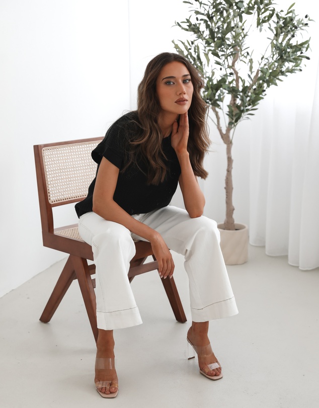 Esther & Co - Raya Top - Black