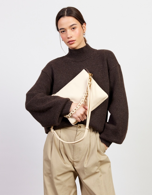 SABEN - Matilda Crossbody Vanilla + Tonal Chain