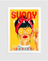 Olive et Oriel - A Sunny Place For Shady Ladies by The Whiskey Ginger Art Print