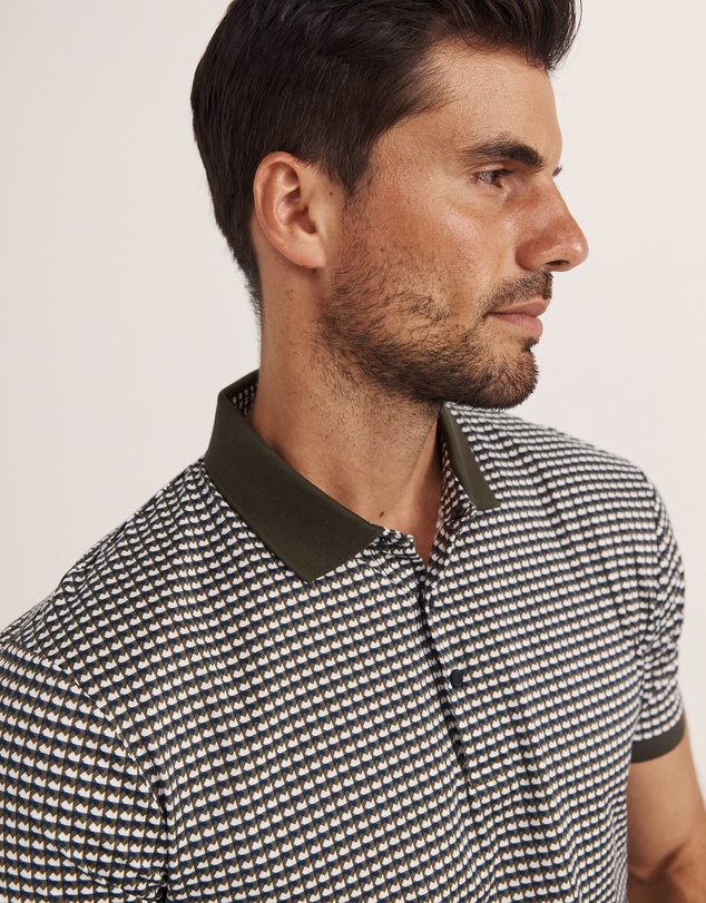 SABA - Bale Geo Print Cotton Polo